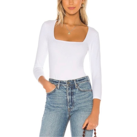 Free People Tops - [NWT] Free People Intimately Truth or Square Bodysuit White Size M